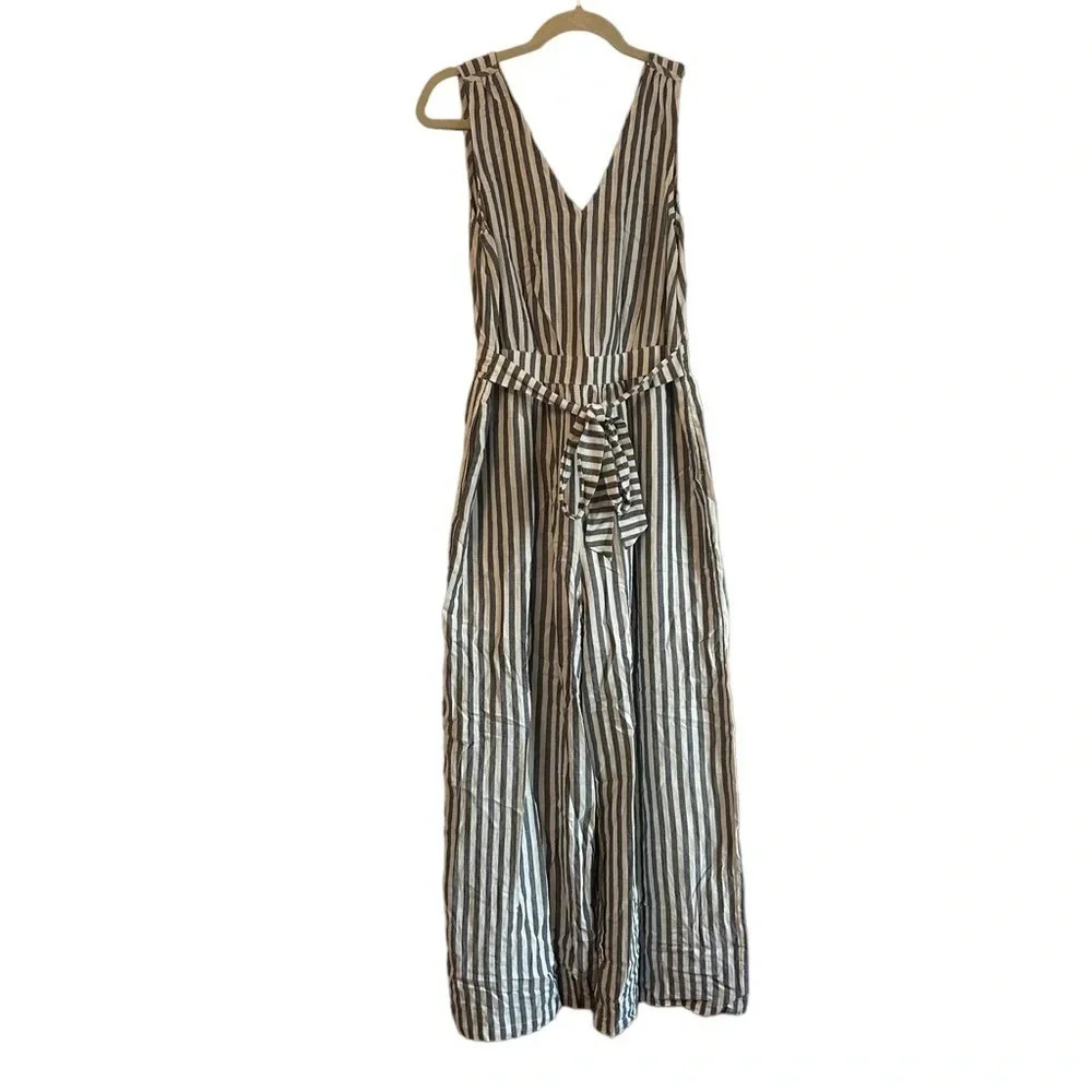 NWT HEM & THREAD STRIPED JUMPSUIT